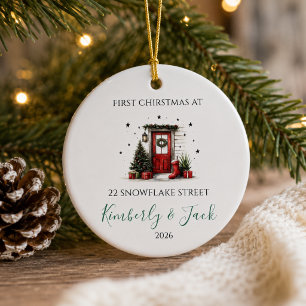 Erstes Weihnachten in unserem neuen Zuhause Person Keramik Ornament