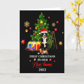 Erstes Weihnachten in unserem neuen Zuhause Xmas-G Karte (Gelbe Blume)