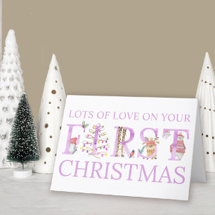 Erstes Weihnachten Mädchen Süße Tier Personalized
