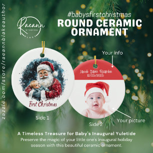 Erstes Weihnachten meines Babys Keramik-Rundschmuc Keramik Ornament