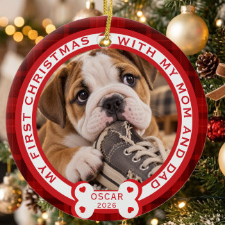 Erstes Weihnachten meines Haustieres mit meiner Mu Keramik Ornament