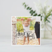 ERSTES WEIHNACHTEN | MODERNE CHIC HOLIDAY FOTOKART (Stehend Vorderseite)