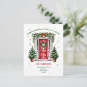 Erstes Weihnachten neues Haus (Stehend Vorderseite)