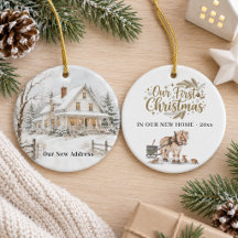 Erstes Weihnachten Neues Zuhause Winter Pferd Foto
