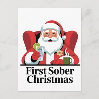 Erstes Weihnachten nüchtern Santa Nüchternheit Xma