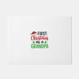 Erstes Weihnachten Opa Santa Hut Fußmatte