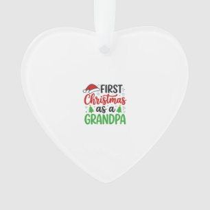 Erstes Weihnachten Opa Santa Hut Ornament