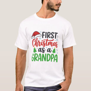 Erstes Weihnachten Opa Santa Hut T-Shirt