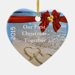 Erstes Weihnachten SETZEN die bling ZUSAMMEN Keramik Ornament