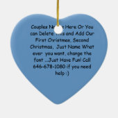 Erstes Weihnachten SETZEN ZUSAMMEN 2013 Keramikornament (Hinten)