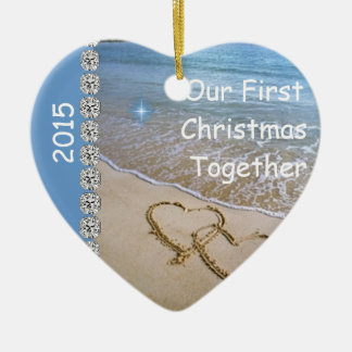 Erstes Weihnachten SETZEN ZUSAMMEN 2015 Keramik Ornament