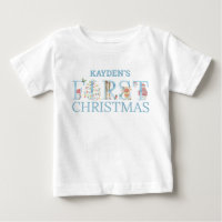 Erstes Weihnachten Süße Tier Buchstaben Jungen Nam