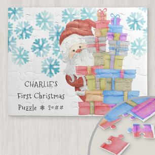 Erstes Weihnachten Süßer Weihnachtsmann Personalis Puzzle