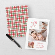 Erstes Weihnachten unseres Babys 3-Foto-Collage Ge