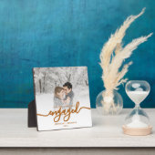 Erstes Weihnachten verlobt Foto Kupfer Schrift Fotoplatte (InSitu)