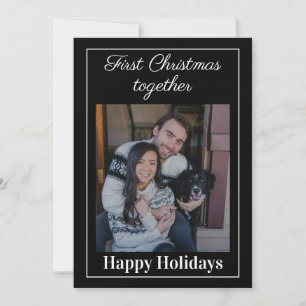 Erstes Weihnachten zusammen Familien-Tier-Foto Sch