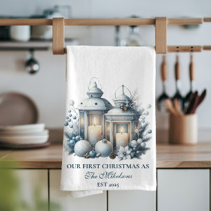 Erstes Weihnachten Zusammen Geschirrtuch