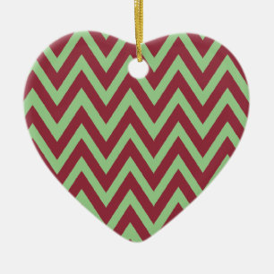 Erstes Weihnachten zusammen Zickzack Keramikornament