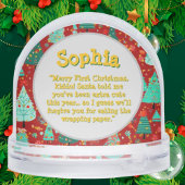 Erstes Weihnachts-Foto Snow Globe Schneekugeln