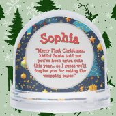 Erstes Weihnachts-Foto Snow Globe Schneekugeln