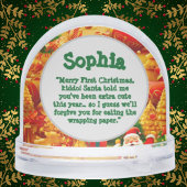 Erstes Weihnachts-Foto Snow Globe Schneekugeln