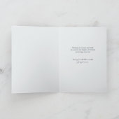 Erstes Weihnachts-Winterwald-Baby-Foto Feiertagskarte (Innenseite)