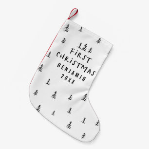 Erstes Weihnachtsbaby Kleiner Weihnachtsstrumpf