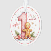 Erstes Weihnachtsbaum Schmuckstück  Ornament (Vorderseite)