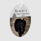 Erstes Weihnachtsbaum Welpe Pet Weihnachtsbaum Fot Ornament (Vorderseite)