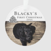 Erstes Weihnachtsbaum Welpe Pet Weihnachtsbaum Fot Ornament (Vorderseite)