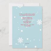 Erstes Weihnachtsfest Foto Geburtstagsparty Einlad Einladung (Rückseite)