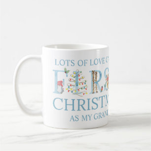 Erstes Weihnachtsfoto mit süßer Tier-Schrift Kaffeetasse