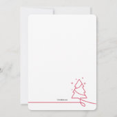 Erstes Weihnachtsgeburtsankündigung im Foto Ankündigung (Rückseite)