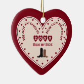 Erstes Weihnachtsgeschenk für Verheiratete Länder  Keramik Ornament (Rechts)