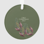 Erstes Weihnachtsgeschenk Ornament (Rückseite)