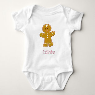 Erstes Weihnachtsgingerbrot T-Shirt Baby Strampler