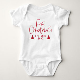 Erstes Weihnachtskind Baby Strampler