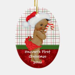 Erstes Weihnachtsornament für afroamerikanisches B