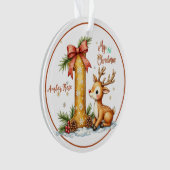 Erstes Weihnachtsornament Ornament (Vorderseite)