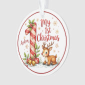 Erstes Weihnachtsornament Ornament (Vorderseite)