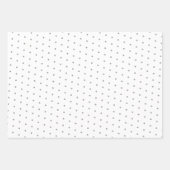 Erstes Weihnachtswelpen-Hund Schneeflocken-Foto Geschenkpapier Set (Vorderseite 3)