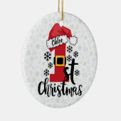 Erstes Weihnachtswunder Keramik Ornament (Rechts)