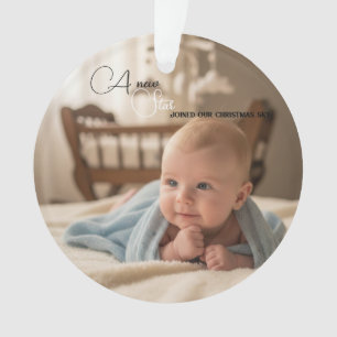 Erstes Weihnachtswunsch des Babys Ornament