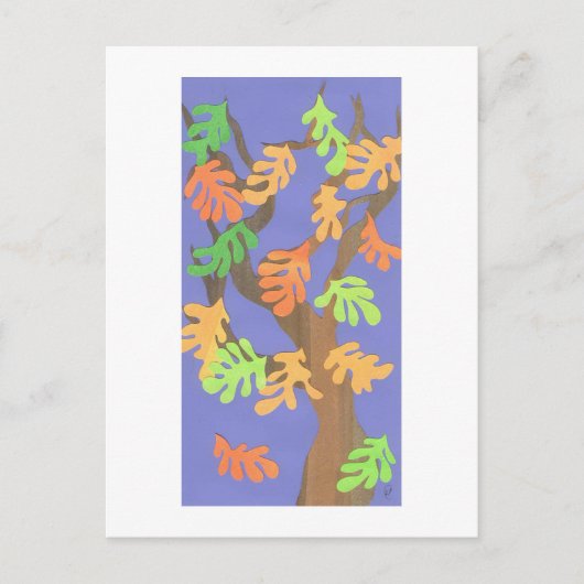 erstes Zeichen des Herbstes Postkarte (Vorderseite)