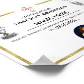 Erstes Zeugnis der Heiligen Kommunion (personalisi Poster (Ecke)