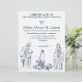 Erstes Zeugnis für Jungen Briefbogen (Stehend Vorderseite)