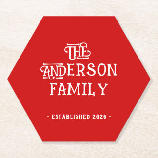 Erstes Zuhause Einzugsfeier Typografie Jahr Rot We Untersetzer