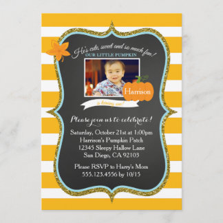 Erstfall Little Pumpkin Geburtstag Einladung