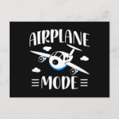 Erstflug - Flug mit oder ohne Kinder - Flugzeugmod Postkarte (Vorderseite)