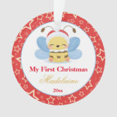 Erstgeborene Weihnachtsschmuck-Baby-Biene Ornament (Vorderseite)